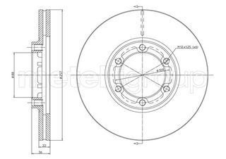 Δισκόπλακες εμπρός METELLI 23-0351