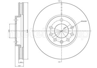 Δισκόπλακες εμπρός METELLI 23-0608C