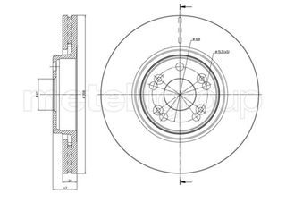 Δισκόπλακες εμπρός METELLI 23-0673C