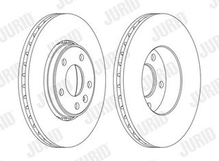 Δισκόπλακες εμπρός JURID 562241JC-1