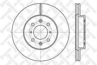 Δισκόπλακες εμπρός STELLOX 6020-2614V-SX