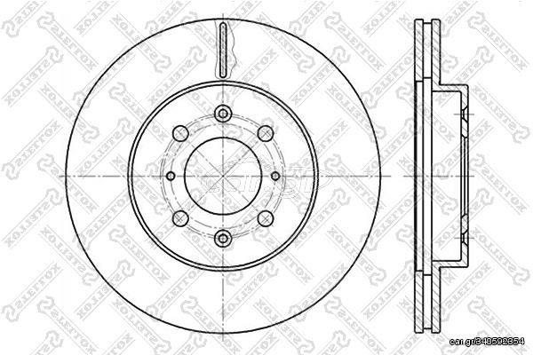 Δισκόπλακες εμπρός STELLOX 6020-2614V-SX