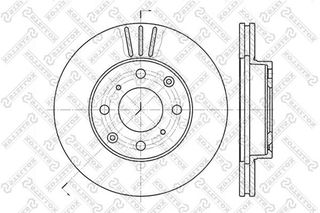 Δισκόπλακες εμπρός STELLOX 6020-2615V-SX