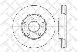 Δισκόπλακες εμπρός STELLOX 6020-4547V-SX