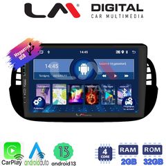 MEGASOUND - LM ZA4315B GPS Οθόνη OEM Multimedia Αυτοκινήτου για Fiat 500 2007 > 2016 (CarPlay/AndroidAuto/BT/GPS/WIFI/GPRS)