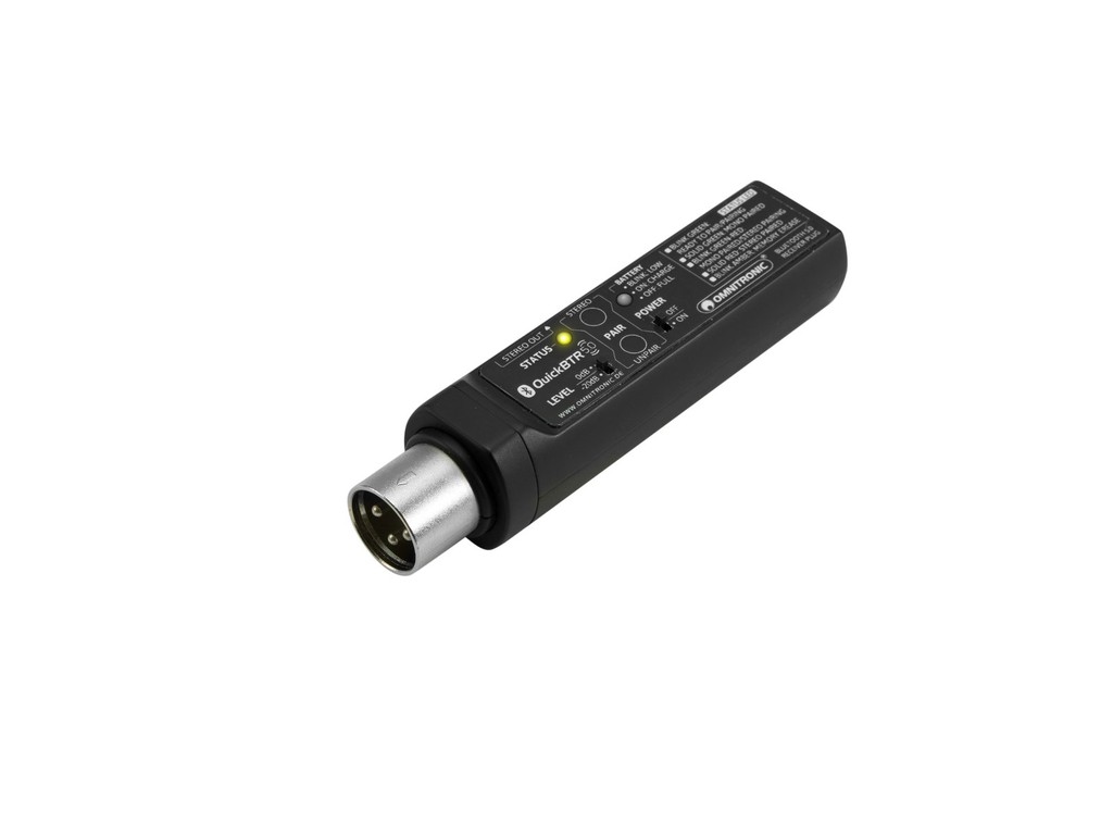 OMNITRONIC QuickBTR-5.0 XLR Portable Bluetooth Receiver - OMNITRONIC