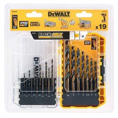 Σέτ Τρυπανιών IMPACT BLACK  GOLD HSS DEWALT DT70728