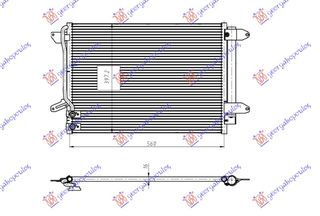 Ψυγείο A/C 1.4-2.0 BENZINH-1.6-2.0 Πετρέλαιο / VW JETTA 14- / 5C0820411K - 1 Τεμ