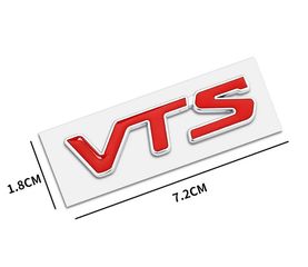 Carro Αυτοκόλλητο Σήμα Αυτοκινήτου VTS Citroen 10 x 2.5cm 1 Τεμάχιο Κόκκινο