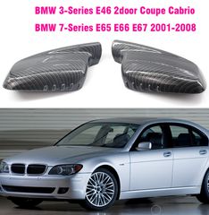 Carro Καπάκια Καθρεφτών Για Bmw Σειρά 3 E46 Coupe-Cabrio 1999-2006 M4 Look Γυαλιστερό Carbon 2 Τεμάχια