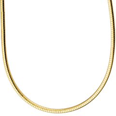 Γυναικεία αλυσίδα λαιμού snake σε ατσάλι 316L σε χρυσό χρώμα με Φάρδος 5,80 mm / AL-ART03568G1