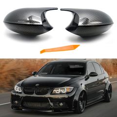 Carro Καπάκια Καθρεφτών Carbon Για Bmw Σειρά 1 E87/E81/E82/E88, 3 E90, E91 05-08 / E92, E93 06-10 M Look Carbon 2 Τεμάχια
