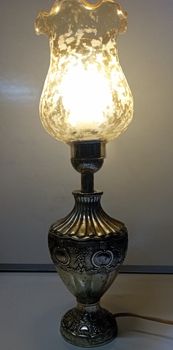 Vintage Silver Color Table Lamp