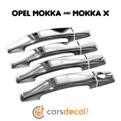 Opel Mokka Νίκελ Καπάκια Χερουλιών Πόρτας