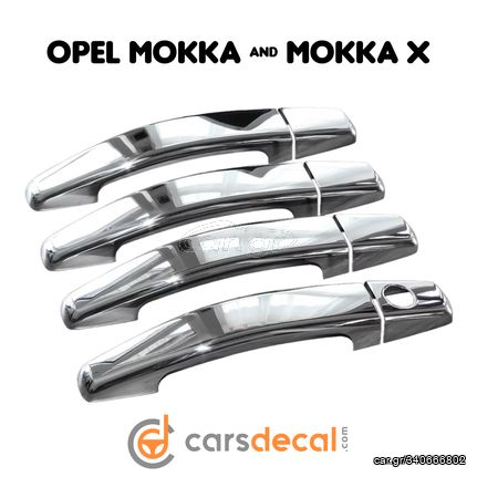 Opel Mokka Νίκελ Καπάκια Χερουλιών Πόρτας