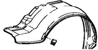 Πλαστικός θόλος φτερού εμπρός αριστερός TOYOTA COROLLA 1977 - 1981 (KE30*KE35*KE36 77-81 / 5387612010G) #GENUINE
