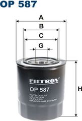 Filtron Φίλτρο Λαδιού - Op 587