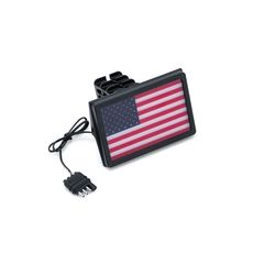 Kuryakyn Freedom flag LED receiver hitch cover black