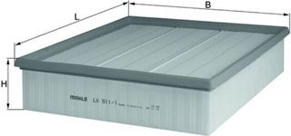 Mahle Φίλτρο Αέρα - Lx 511/1