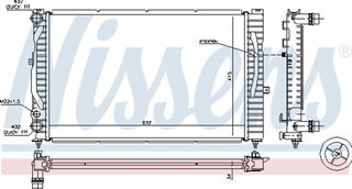 Nissens Ψυγείο, Ψύξη Κινητήρα - 60299
