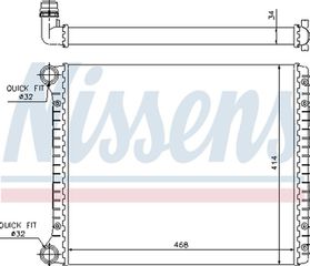 Nissens Ψυγείο, Ψύξη Κινητήρα - 60426