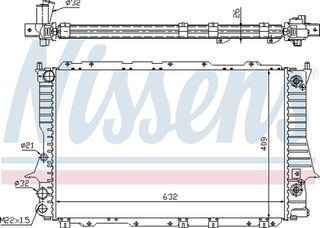 Nissens Ψυγείο, Ψύξη Κινητήρα - 60477