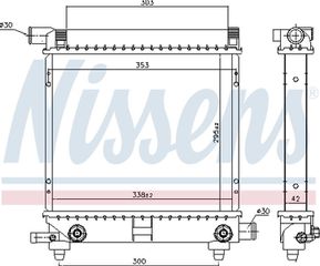 Nissens Ψυγείο, Ψύξη Κινητήρα - 62550