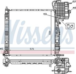 Nissens Ψυγείο, Ψύξη Κινητήρα - 62559A