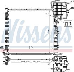 Nissens Ψυγείο, Ψύξη Κινητήρα - 62561A