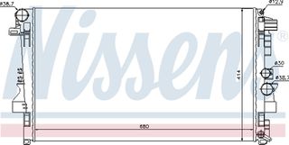 Nissens Ψυγείο, Ψύξη Κινητήρα - 62572