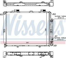 Nissens Ψυγείο, Ψύξη Κινητήρα - 62691A