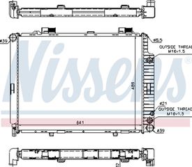Nissens Ψυγείο, Ψύξη Κινητήρα - 62691A