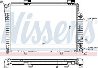 Nissens Ψυγείο, Ψύξη Κινητήρα - 62756A