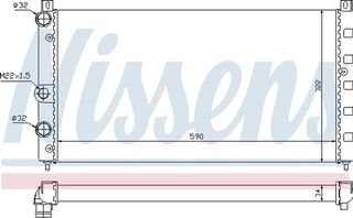 Nissens Ψυγείο, Ψύξη Κινητήρα - 64065