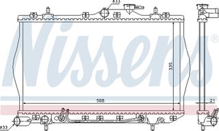 Nissens Ψυγείο, Ψύξη Κινητήρα - 670011