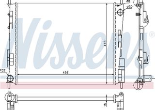 Nissens Ψυγείο, Ψύξη Κινητήρα - 67286