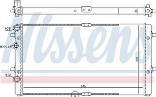 Nissens Ψυγείο, Ψύξη Κινητήρα - 67301
