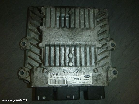 FORD FIESTA 7S61-12A650-AA 5WS40433A-T SID 804 JA38AC 2CLA SIEMENS 1.4 TDCI F6JB ΕΓΚΕΦΑΛΟΣ ΜΗΧΑΝΗΣ