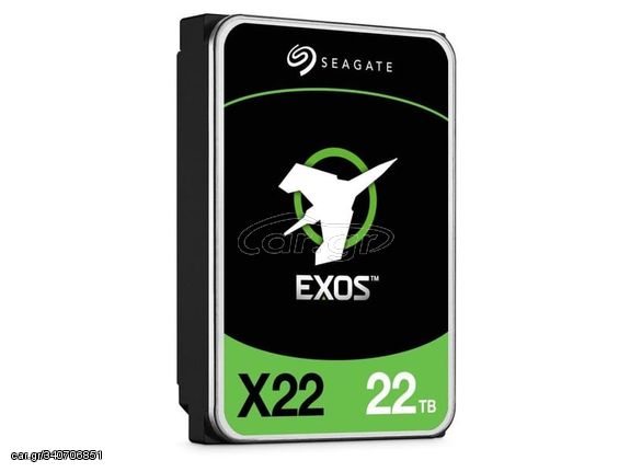 Seagate Exos X22 Standard Model FastFormat (512e/4Kn) 22TB HDD Σκληρός Δίσκος 3.5'' SATA III 7200rpm με 512MB Cache για Server (ST22000NM001E) - Πληρωμή και σε έως 9 δόσεις