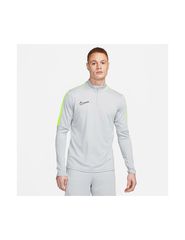 Nike Ανδρική Αθλητική Μπλούζα Μακρυμάνικη Dri-Fit Γκρι DX4294-007