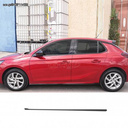 Πλαινά Μαρσπιέ Για Opel Corsa F 19+ Μαύρο Γυαλιστερό Από Abs Πλαστικό 2 Τεμάχια