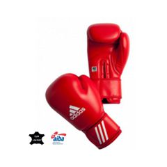 Adidas Boxing 233 Γάντια Πυγμαχίας Δερμάτινα για Αγώνα Κόκκινα