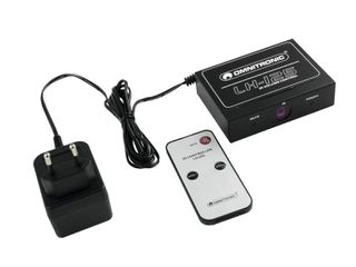 OMNITRONIC LH-125 IR Volume Controller with IR Remote Control Mute - OMNITRONIC