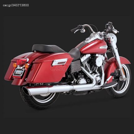 VANCE HINES TWIN SLASH MOTORCYCLE MUFFLER FOR YOUR HARLEY DAVIDSON DYNA SWITCHBACK or LOW RIDER