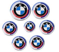 BMW 50th Anniversary σετ 7 σήματα (καπό-τιμόνι-ζάντες)