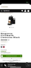Nespresso CitiZ & Milk Limousine Black