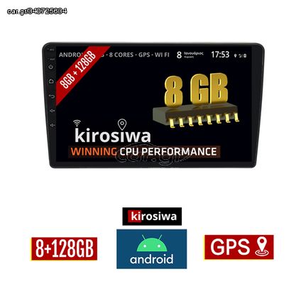 KIROSIWA 8GB + 128GB FORD TRANSIT CUSTOM - TOURNEO CUSTOM (μετά το 2018) Android οθόνη αυτοκίνητου με GPS WI-FI (ηχοσύστημα αφής 10" ιντσών Youtube Playstore MP3 USB Radio Bluetooth Mirrorlink DS