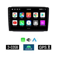 KIROSIWA 2+32GB SKODA FABIA (2007-2015) Android οθόνη αυτοκίνητου 2GB με GPS WI-FI (ηχοσύστημα αφής 10" ιντσών Youtube Playstore MP3 USB Radio Bluetooth Mirrorlink εργοστασιακή, 4x60W)