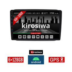 KIROSIWA 6+128GB SKODA FABIA (2007-2015) Android οθόνη αυτοκίνητου 6GB με GPS WI-FI (ηχοσύστημα αφής 10" ιντσών Youtube Playstore MP3 USB Radio Bluetooth Mirrorlink DSP Apple Carplay Android Auto AUX,