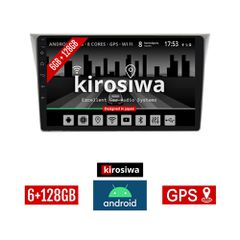 KIROSIWA 6+128GB SUBARU IMPREZA (2002 - 2008) Android οθόνη αυτοκίνητου 6GB με GPS WI-FI (ηχοσύστημα αφής 9" ιντσών Youtube Playstore MP3 USB Radio Bluetooth Mirrorlink DSP Apple Carplay Android Auto